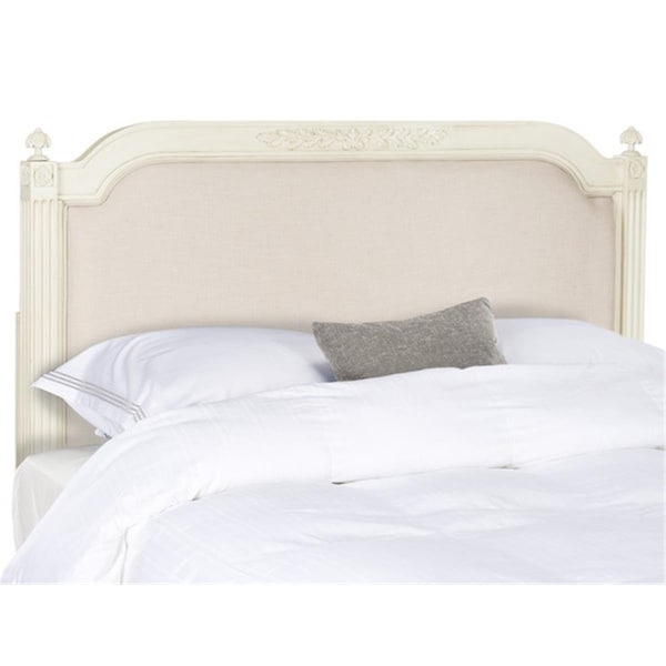 Safavieh Vintage Twin Size Linen Headboard, Antique Beige FOX6242B-T - main